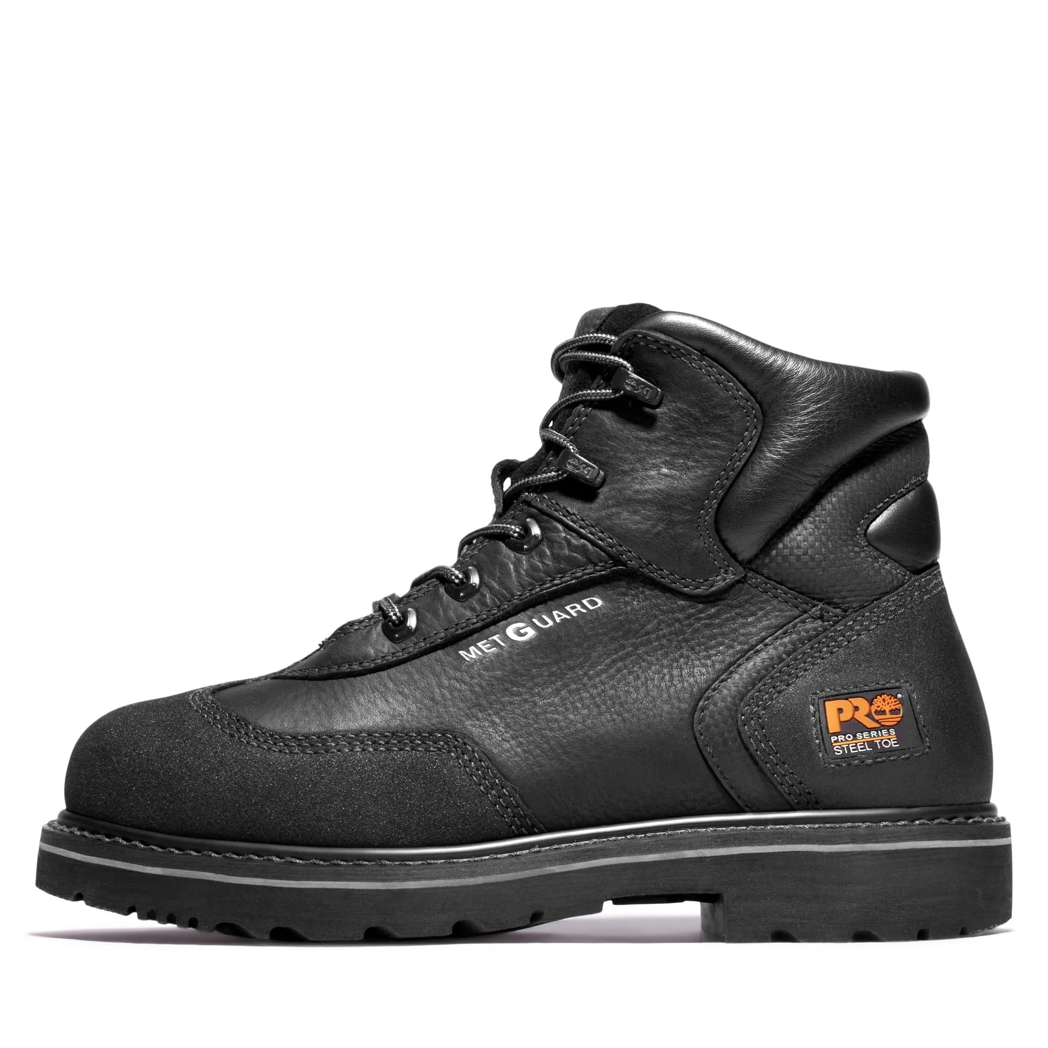 Met Guard 6 Inch Steel-Toe Work Boot Black