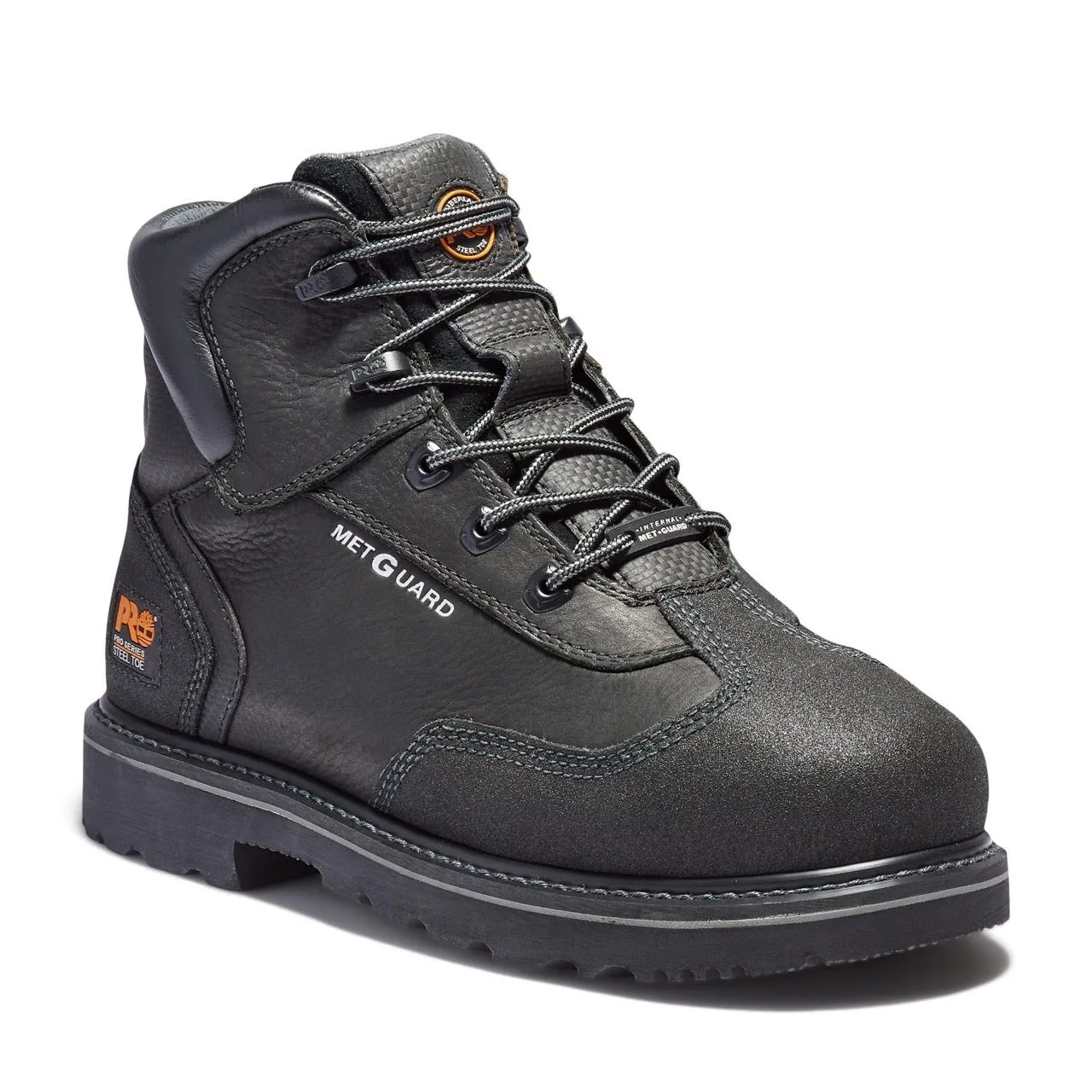 Met Guard 6 Inch Steel-Toe Work Boot Black