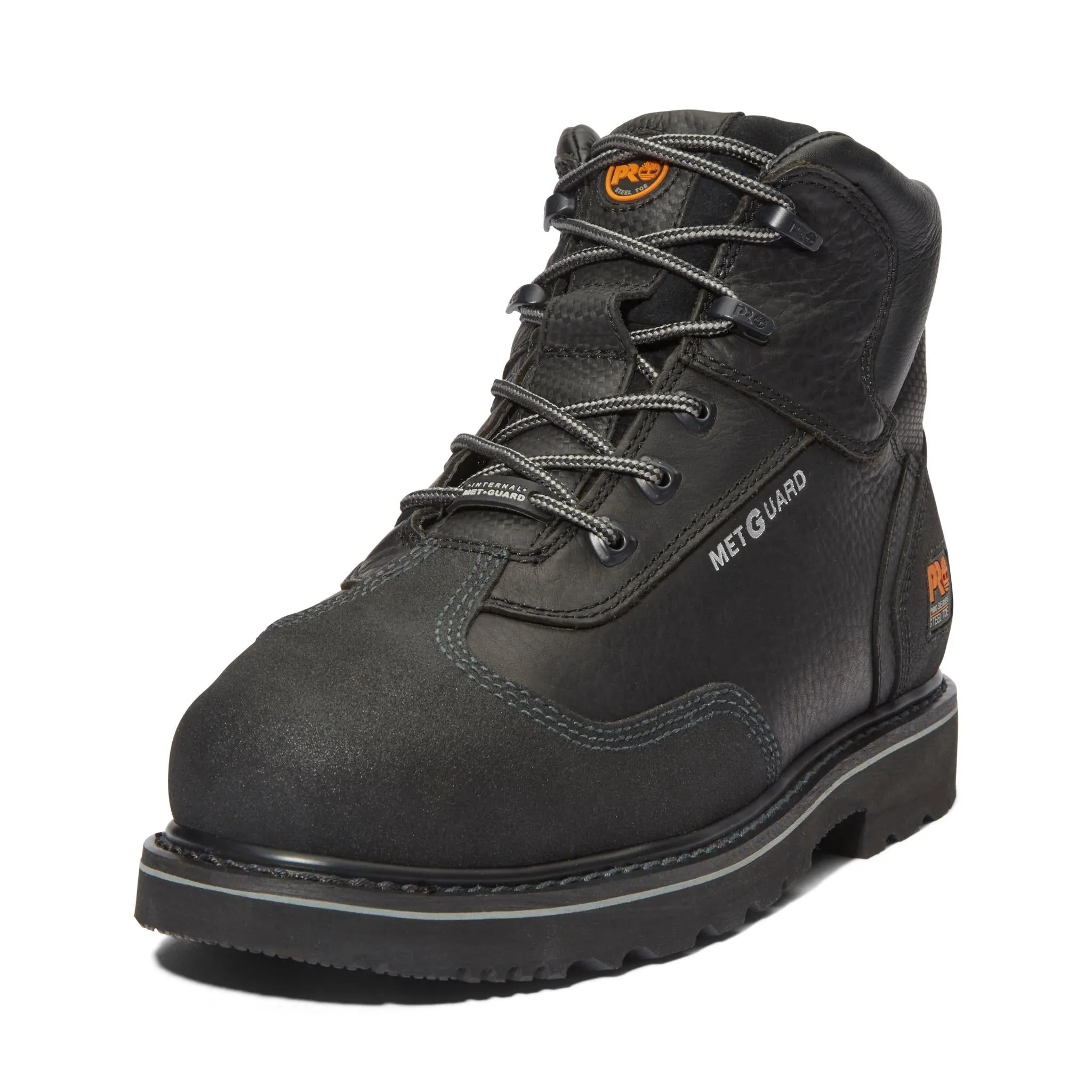 Met Guard 6 Inch Steel-Toe Work Boot Black