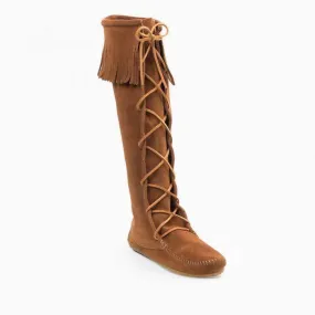 Minnetonka, Women's Front Lace Knee High Boots