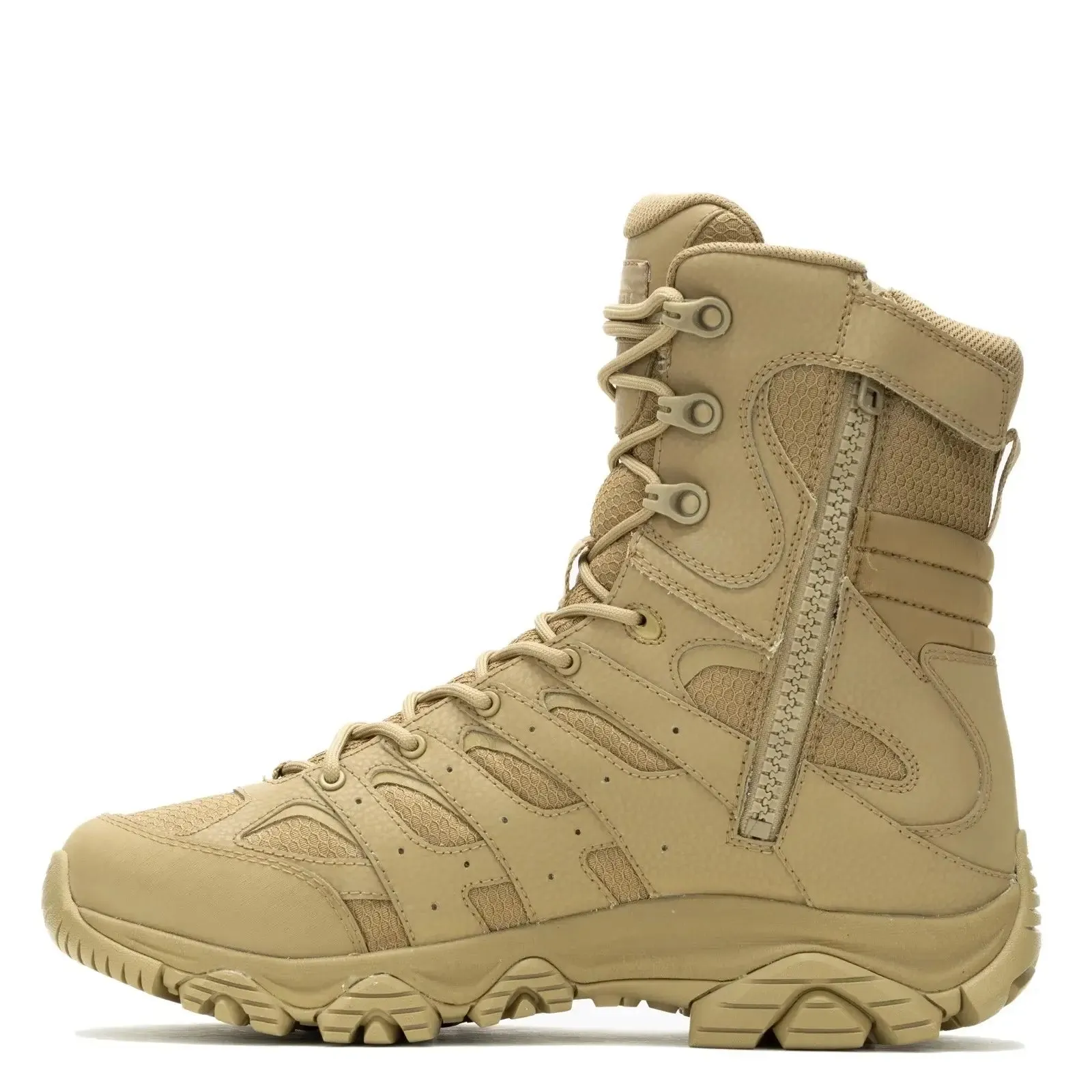 Moab 3 8" Tactical Side Zip Tactical Work Boots Dark Coyote WP