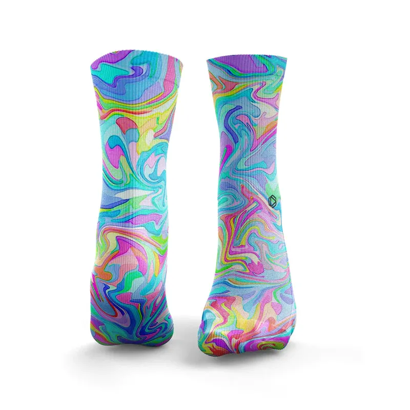 Multicolor Marble Socks