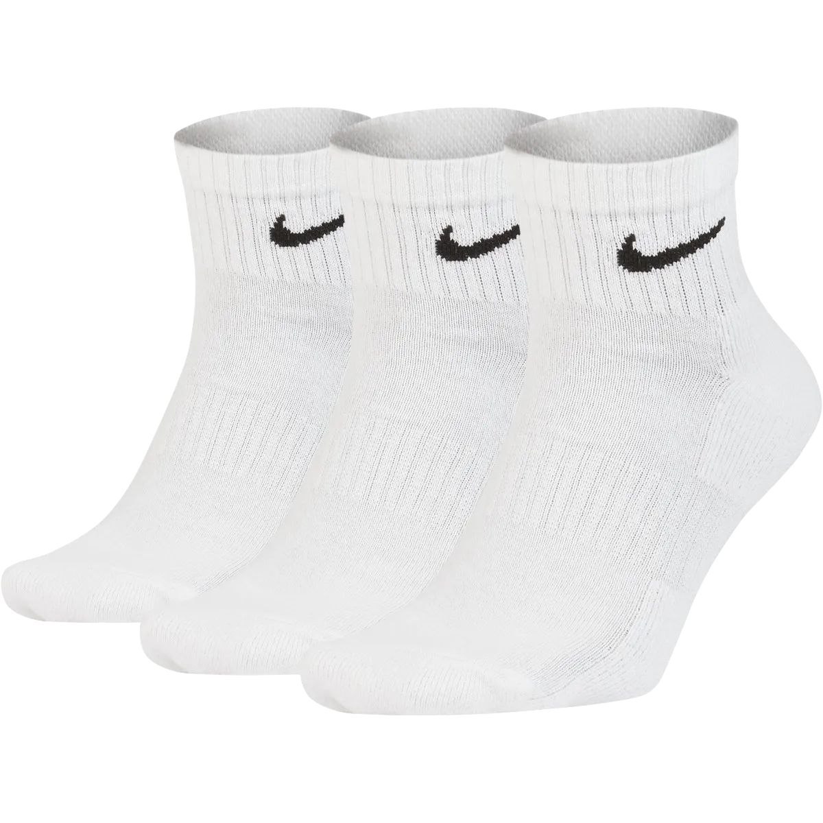 Nike Everyday Quarter Cushion Ankle Training Socks 3 Pairs Pack | Size 8-12