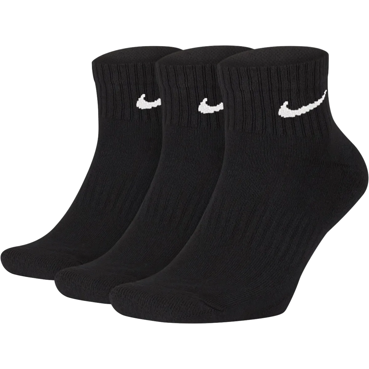 Nike Everyday Quarter Cushion Ankle Training Socks 3 Pairs Pack | Size 8-12