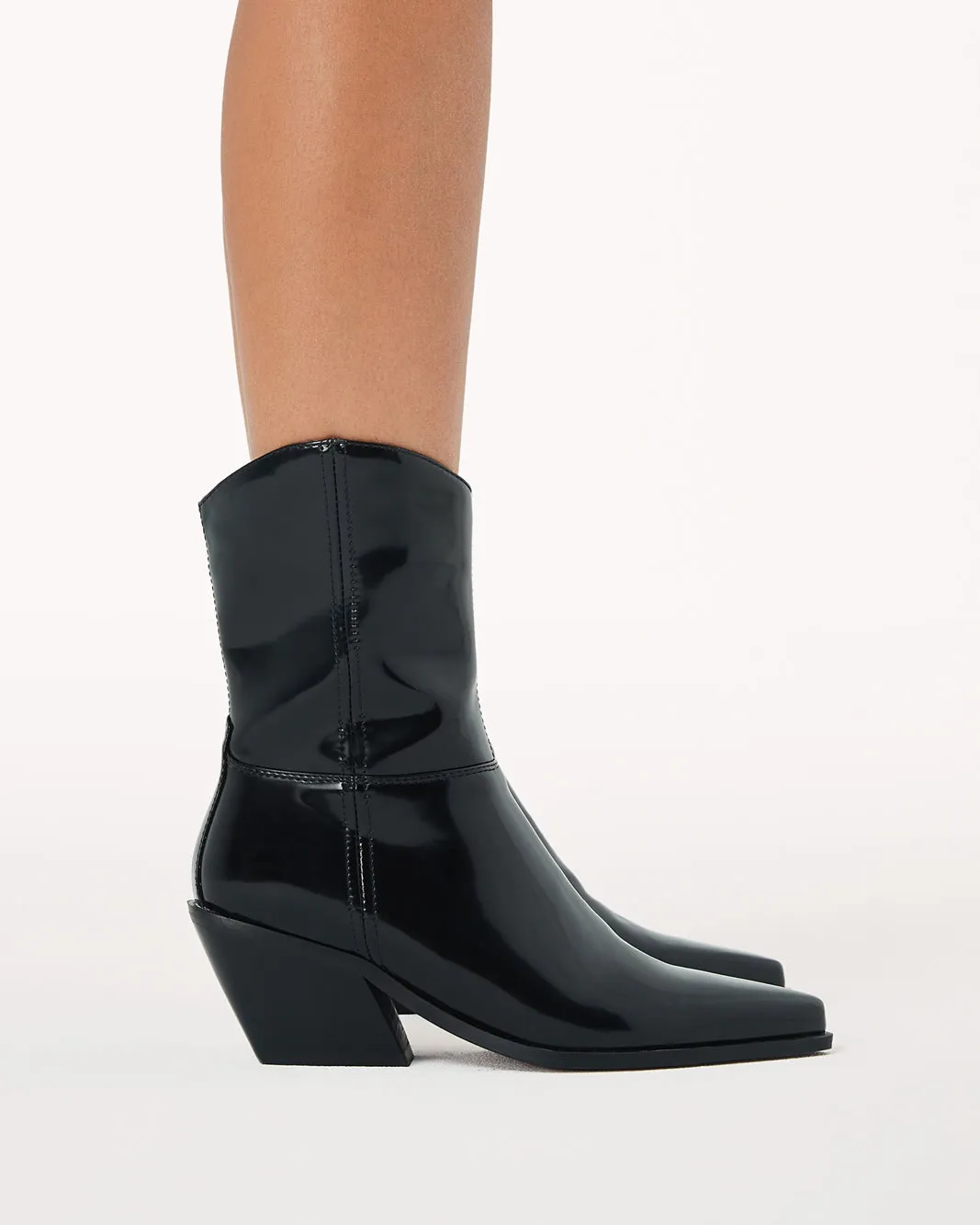 PERRIE - BLACK SEMI PATENT