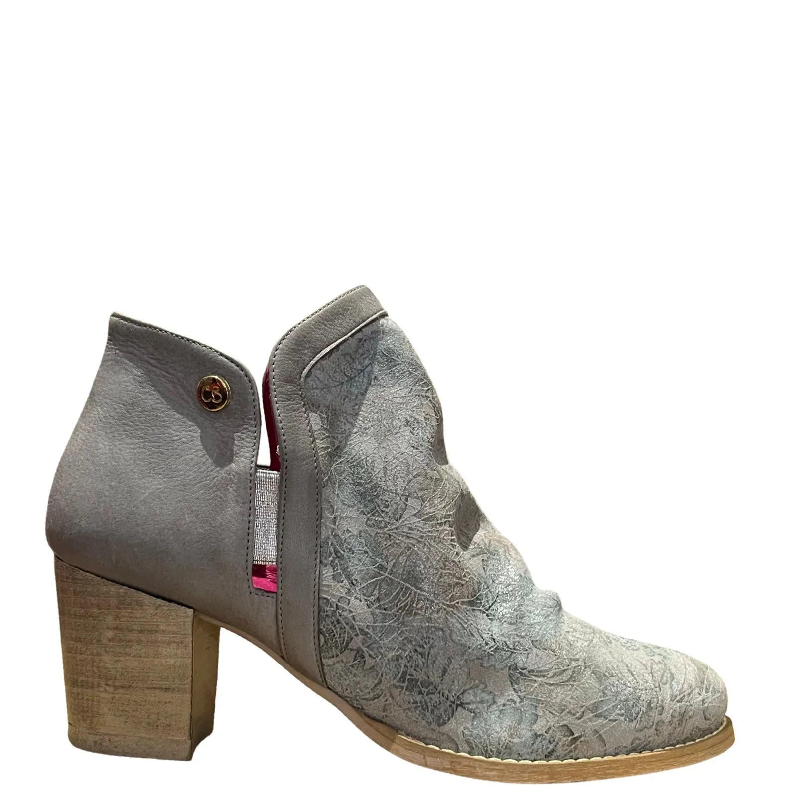 Stylish Light Grey Ankle Boot - Plume Collection