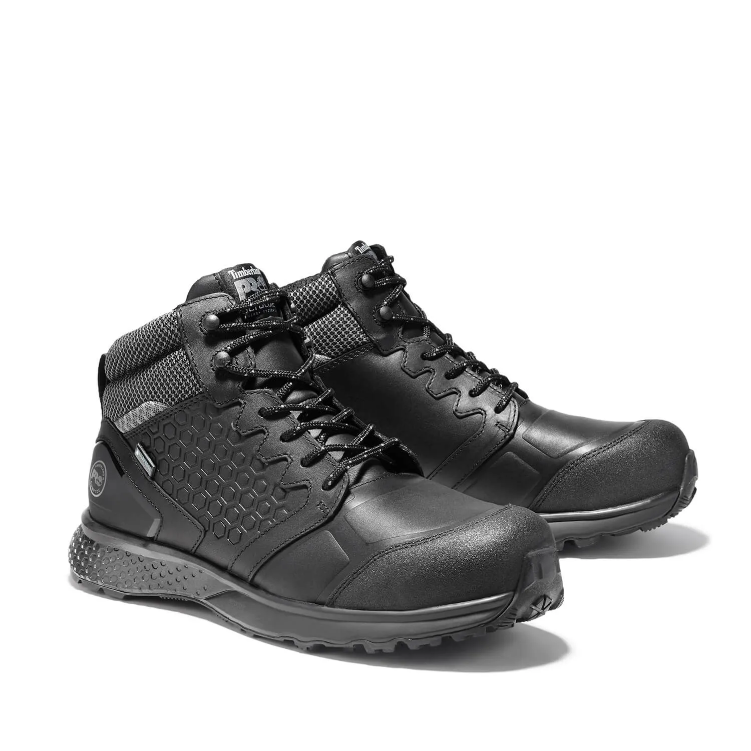 Reaxion Composite-Toe Waterproof Work Boot Black