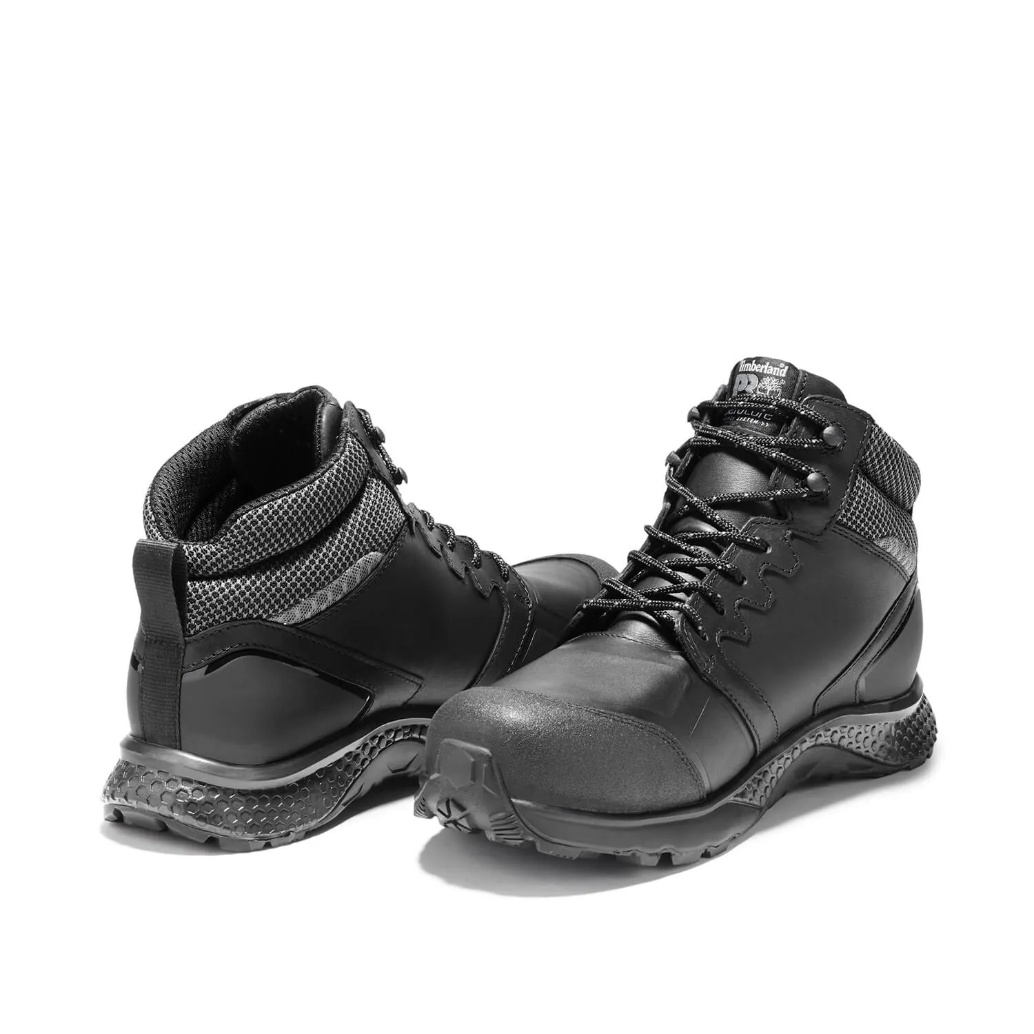 Reaxion Composite-Toe Waterproof Work Boot Black