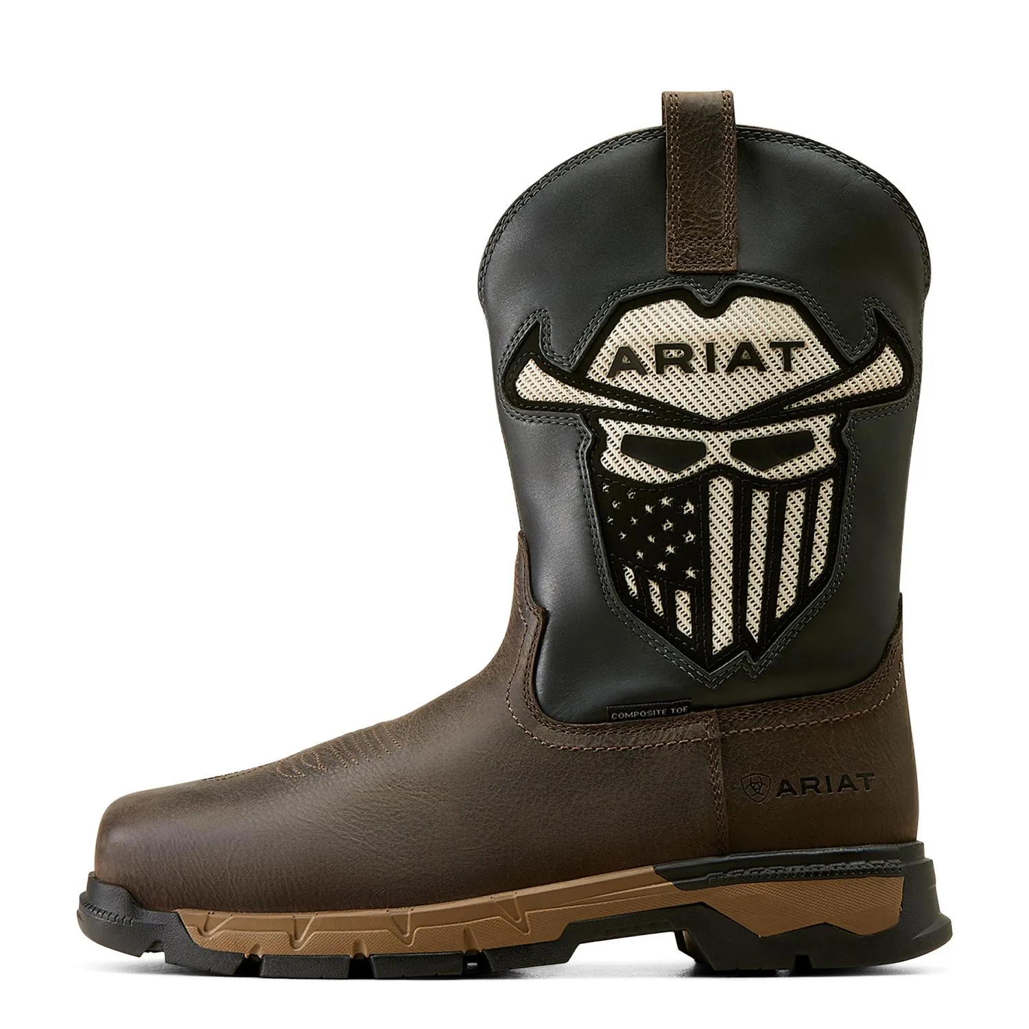 Rebar Flex Western VentTEK Incognito Composite Toe Work Boot in Iron Coffee - Durable, Comfortable, and Stylish Safety Footwear