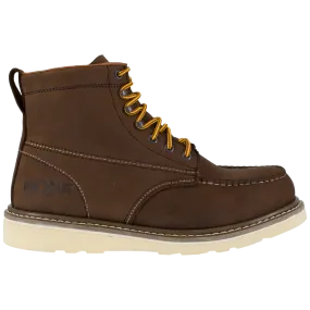 Reinforcer Steel-Toe 6-inch Wedge Work boot Brown