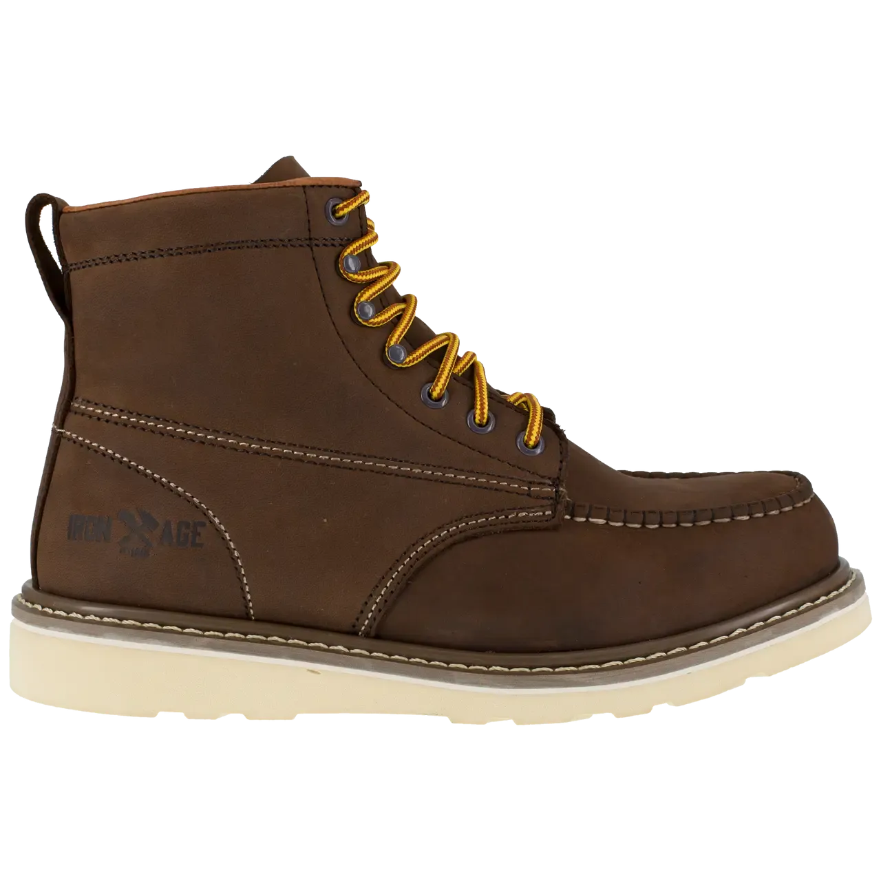 Reinforcer Steel-Toe 6-inch Wedge Work boot Brown