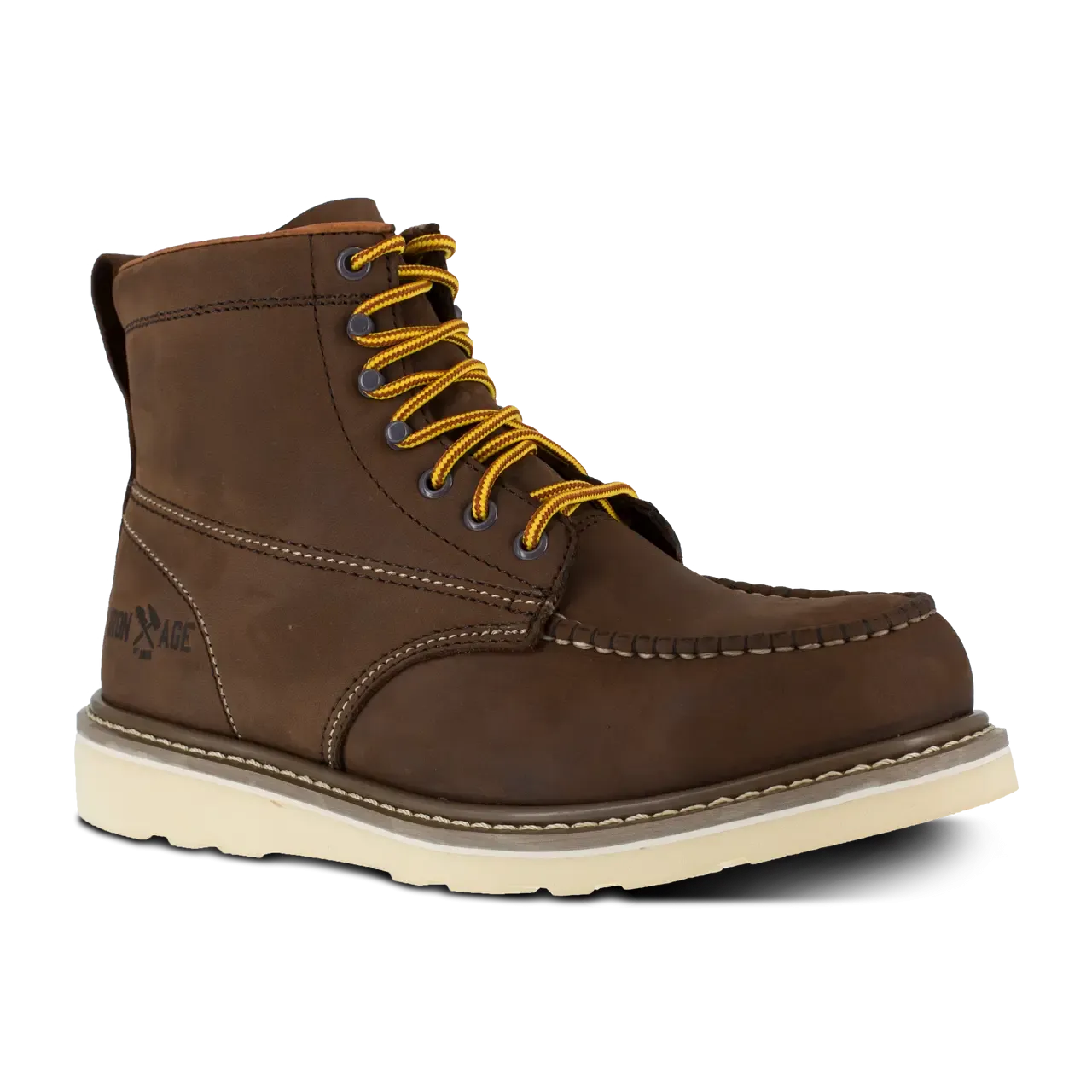 Reinforcer Steel-Toe 6-inch Wedge Work boot Brown