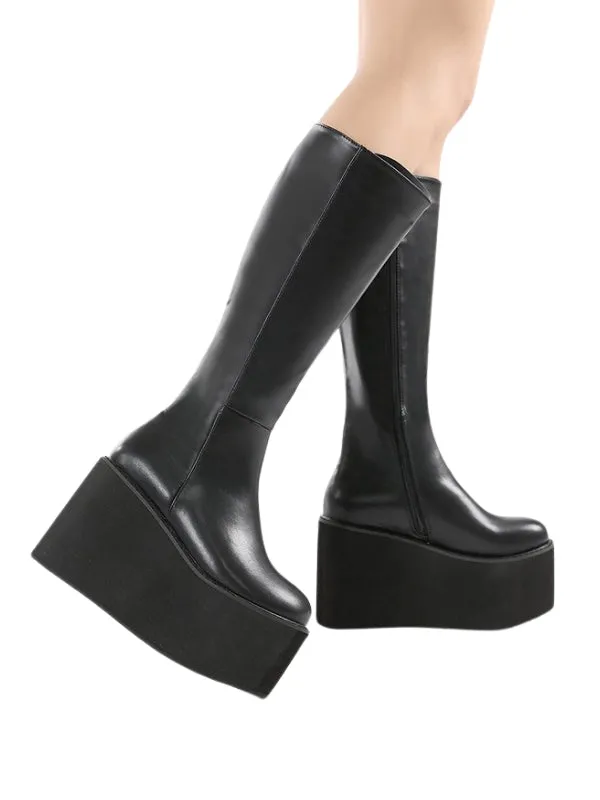 Renatas Luxury High-Quality Knee-High Platform Boots