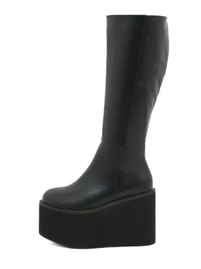 Renatas Luxury High-Quality Knee-High Platform Boots