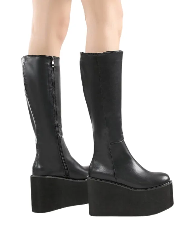 Renatas Luxury High-Quality Knee-High Platform Boots