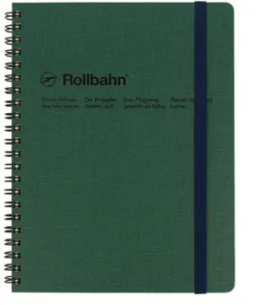 Rollbahn Cap-Martin: Green Large Spiral Notebook