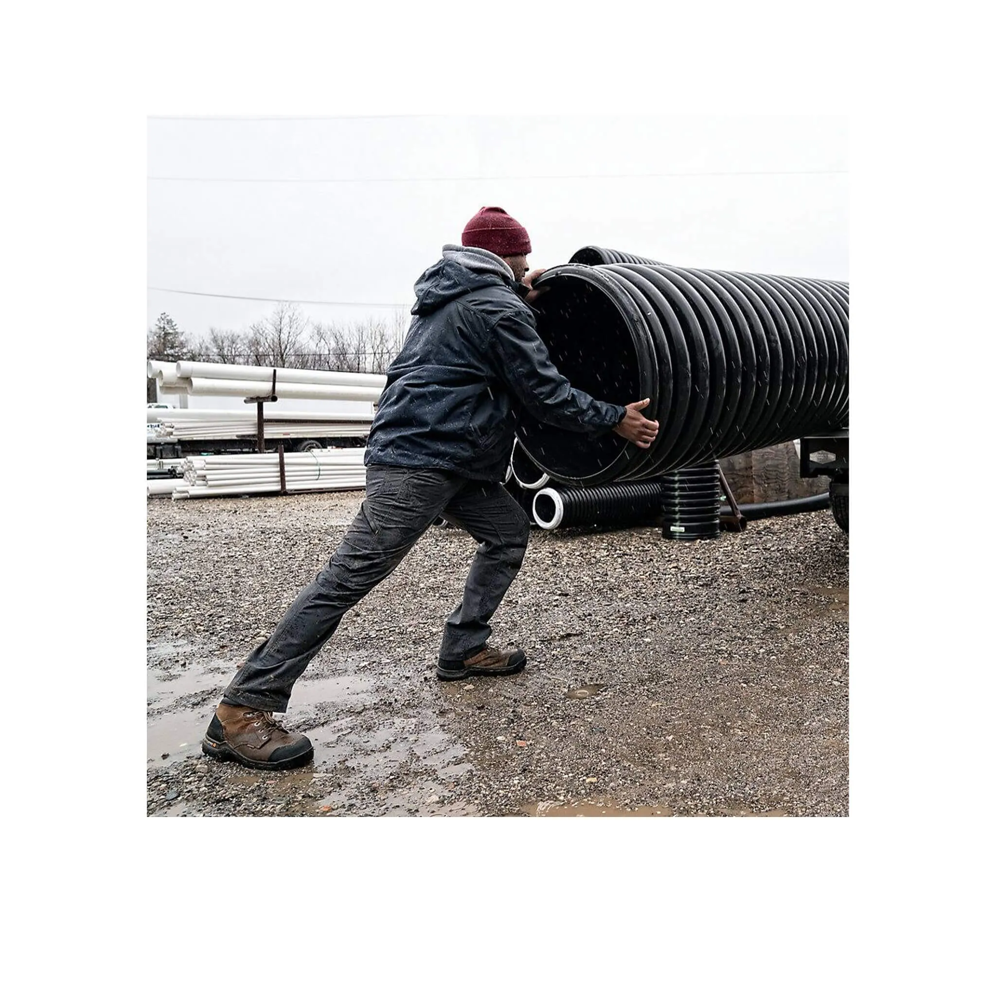 Rugged Flex Wp 6" Composite Toe Brown Work Boot