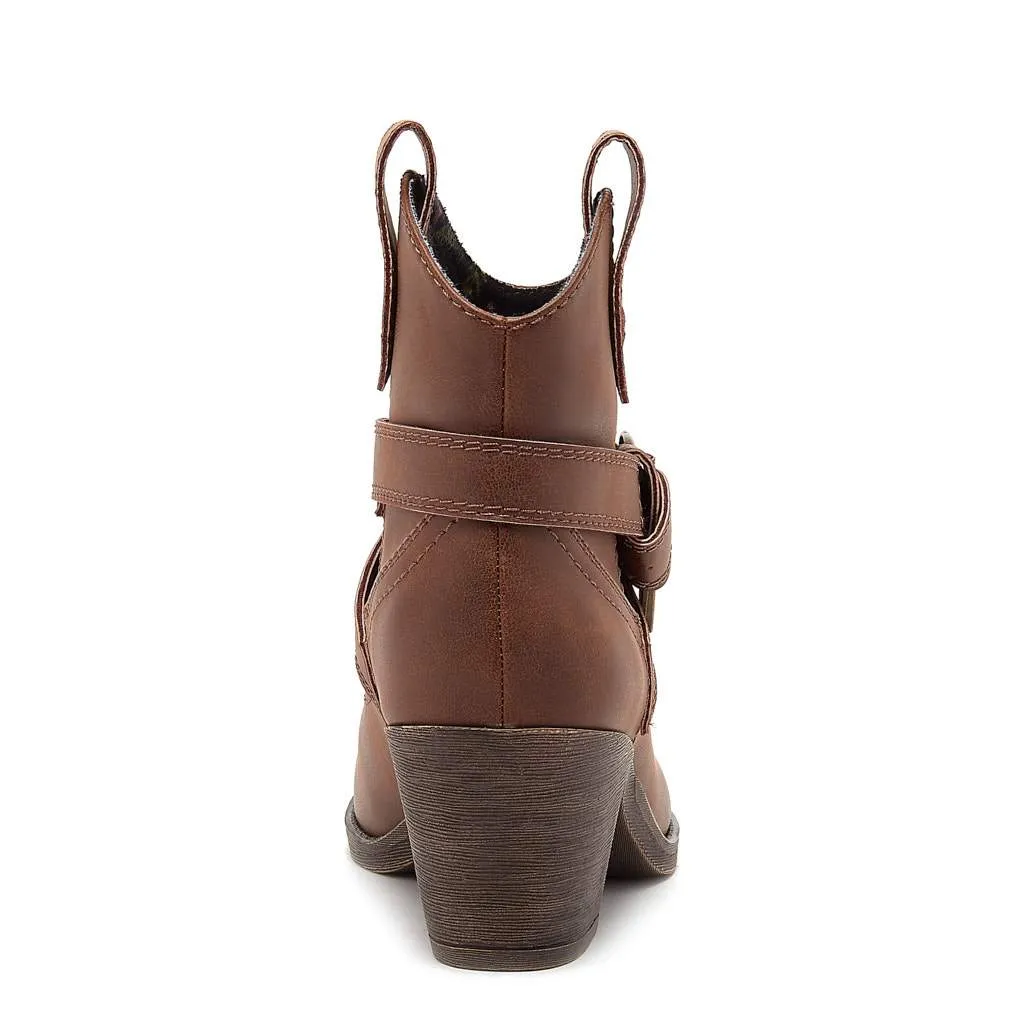 Satire Dark Brown Western Cowboy Boot