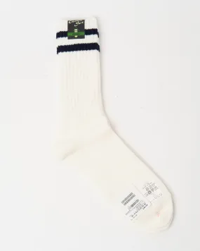 Schoolboy Socks White Navy