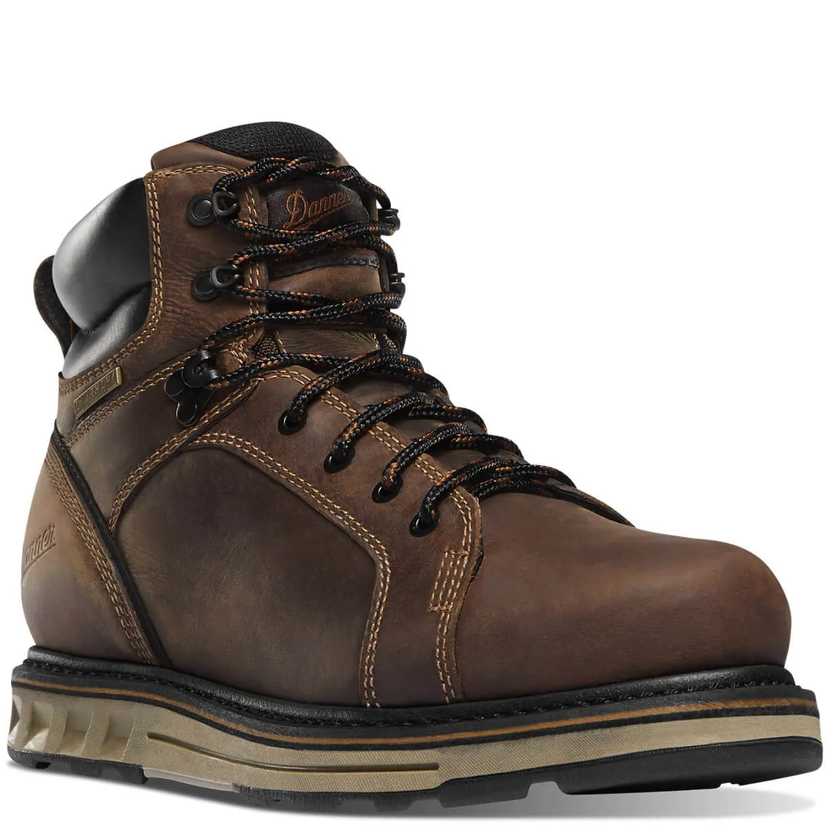 Steel Yard 6 Inch Steel-Toe Hot Weather Wedge Work Boot Brown