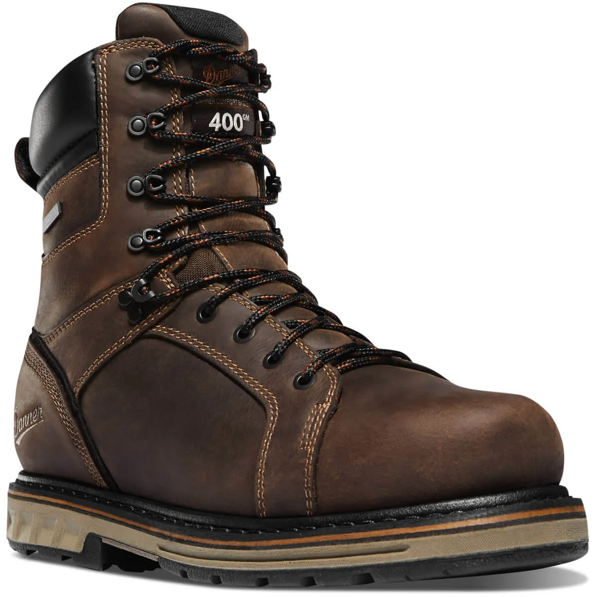 Steel Yard 8 Inch Steel-Toe 400G Work Boot Brown