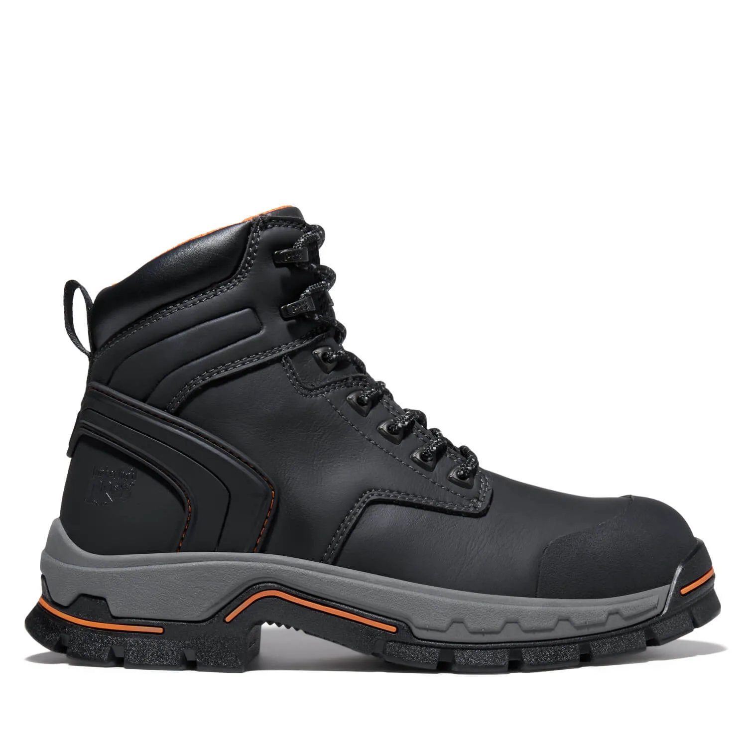 Stockdale 6 Inch Alloy-Toe Work Boot Black