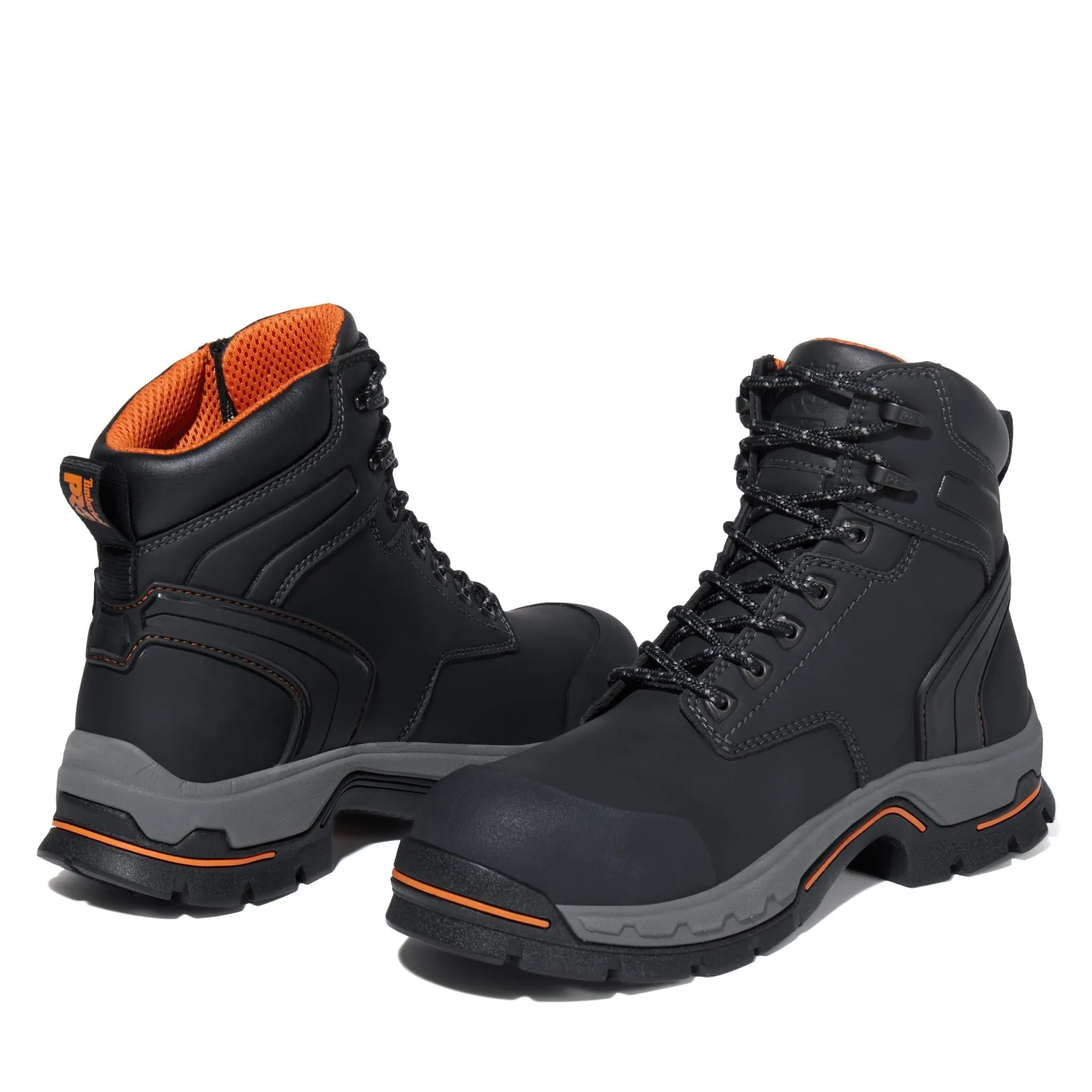 Stockdale 6 Inch Alloy-Toe Work Boot Black