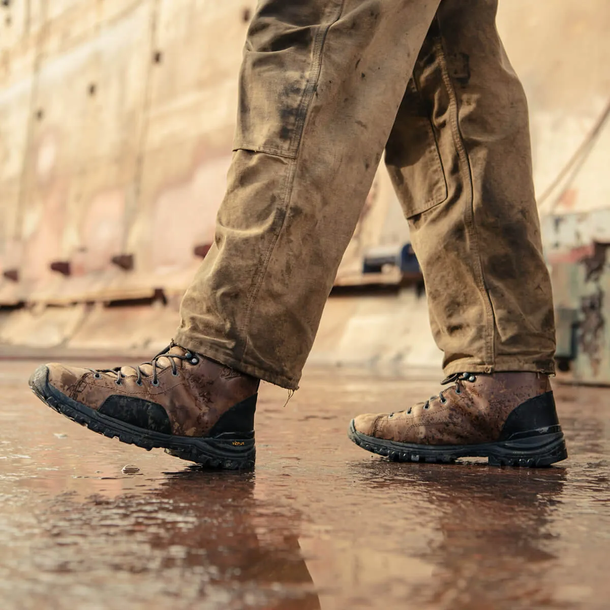 Stronghold 6 Inch Composite-Toe NMT Waterproof Work Boot Dark Brown