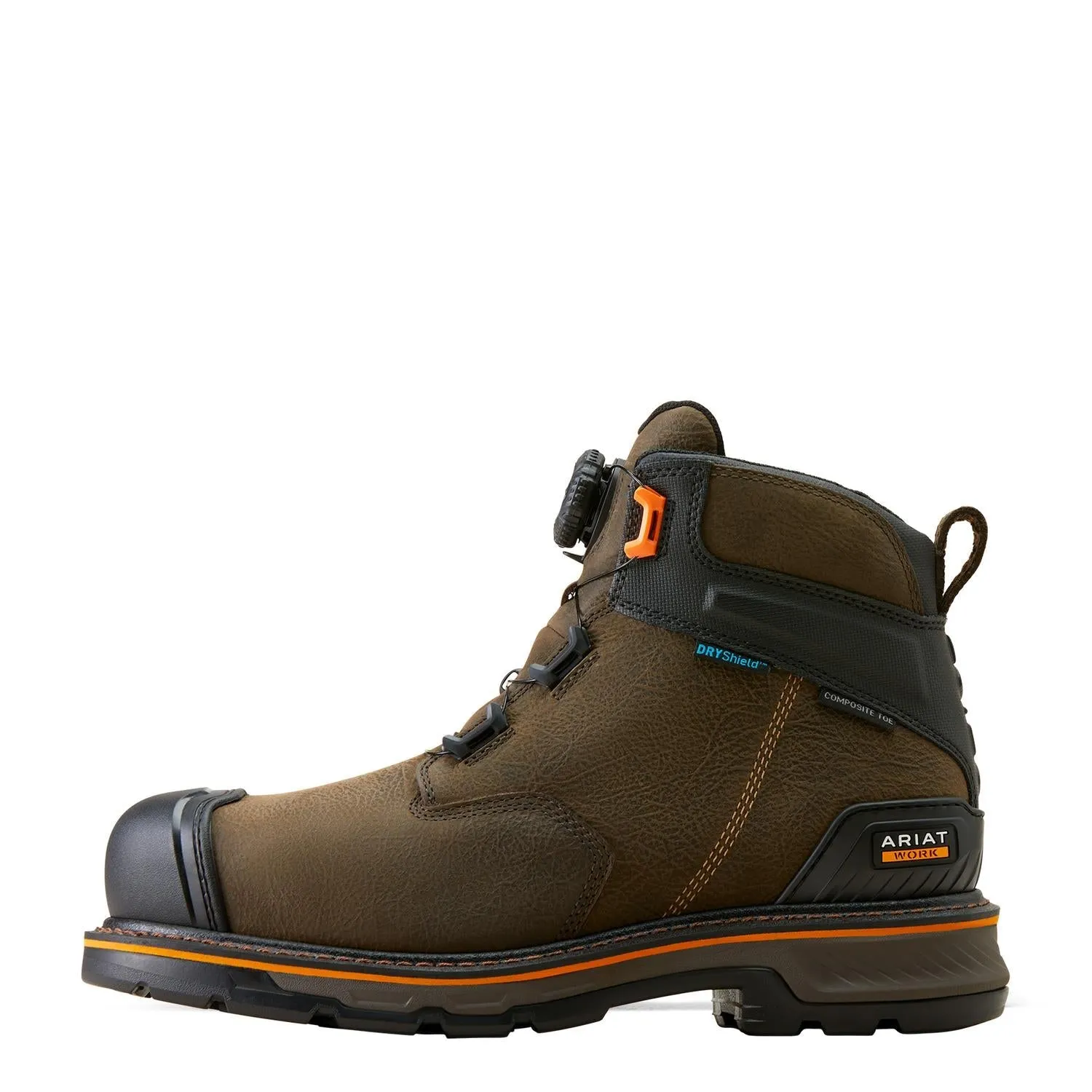 Stump Jumper 6"" BOA Waterproof Composite Toe Work Boot Iron Coffee