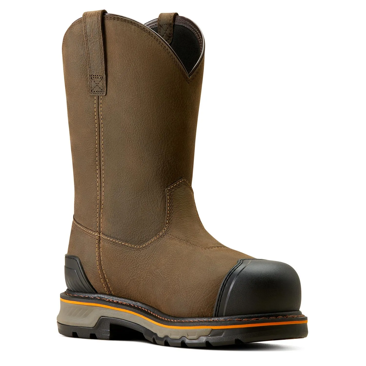 Stump Jumper Pull-On BOA Waterproof Composite Toe Work Boot Iron Coffee