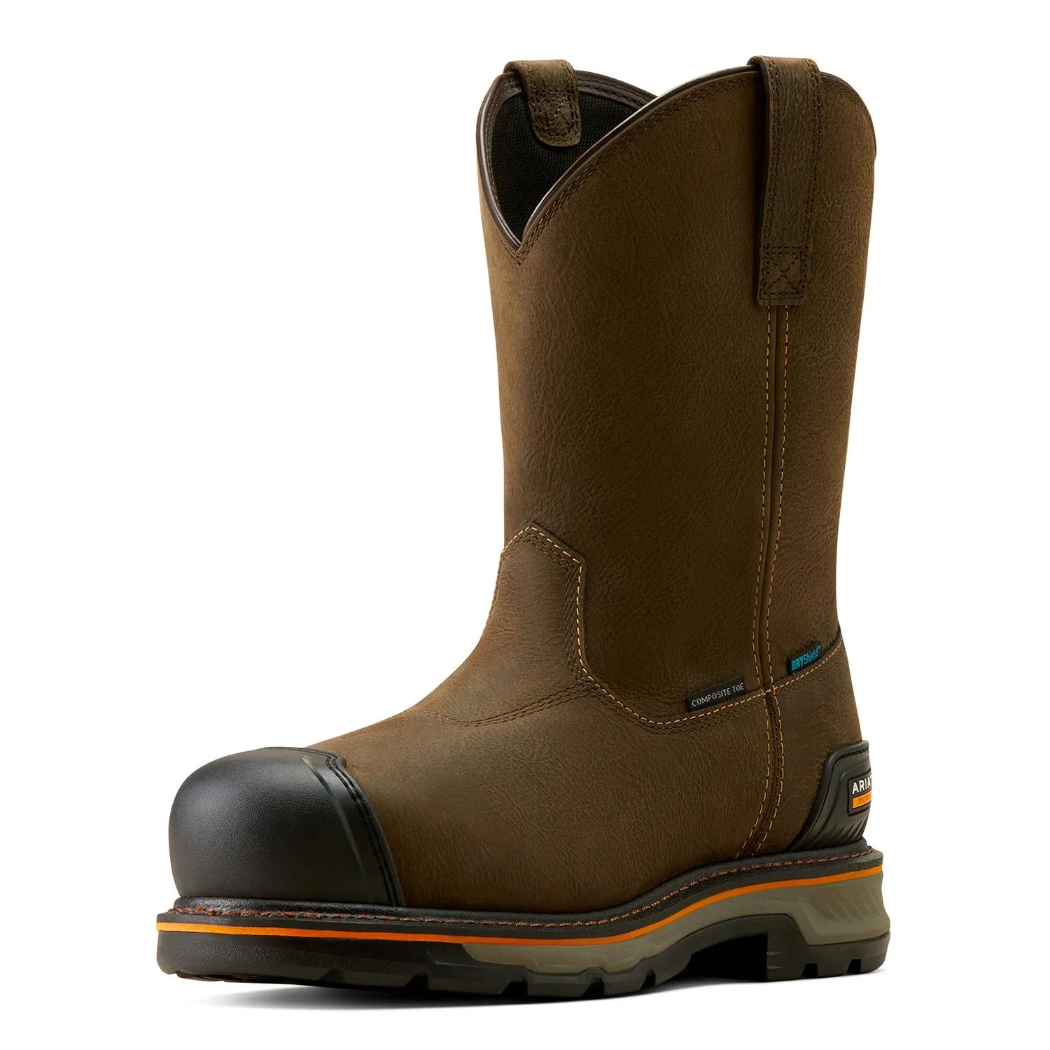 Stump Jumper Pull-On BOA Waterproof Composite Toe Work Boot Iron Coffee