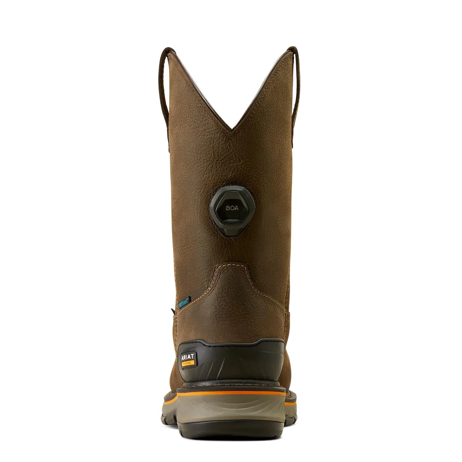 Stump Jumper Pull-On BOA Waterproof Composite Toe Work Boot Iron Coffee