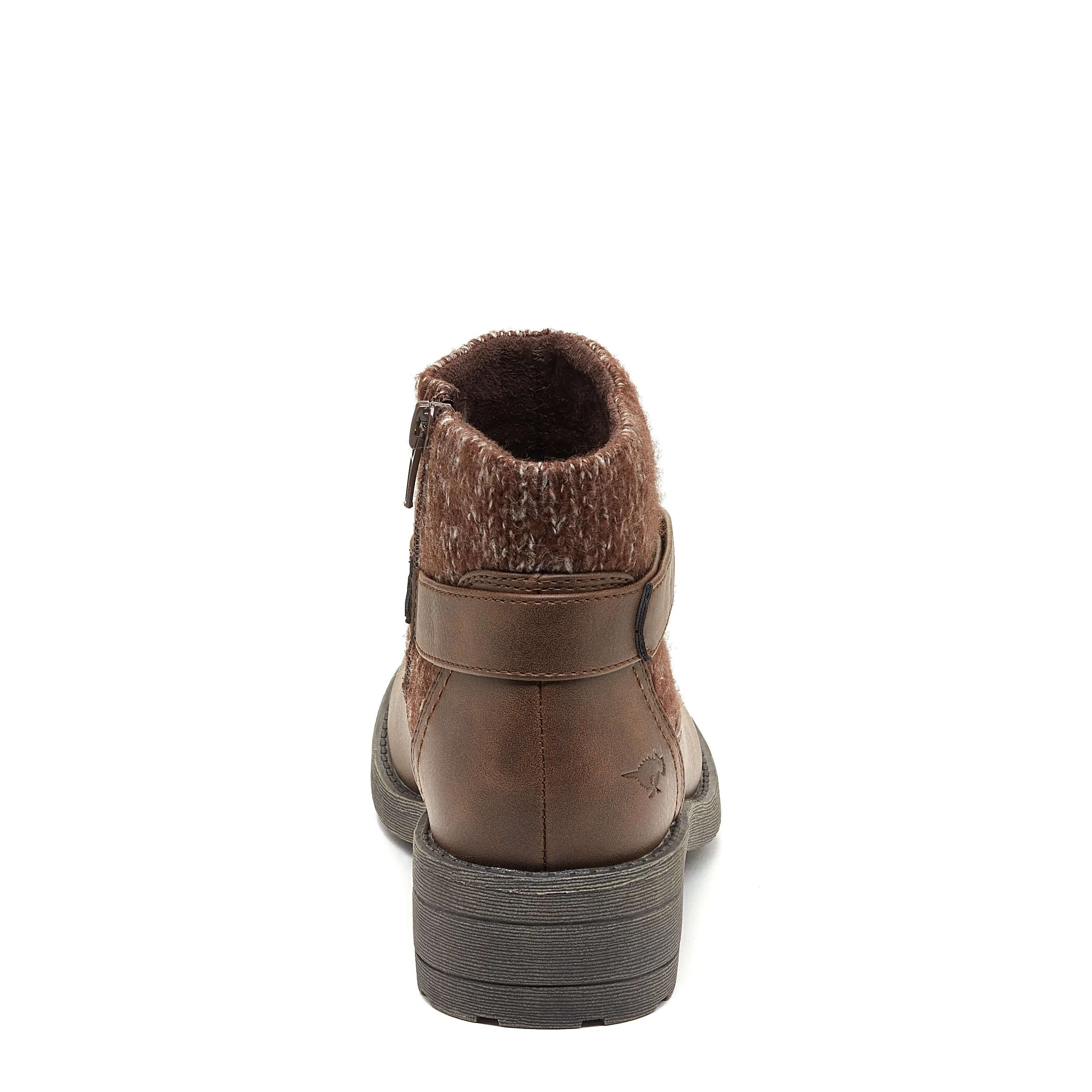 Tegal Brown Knitted Ankle Boot