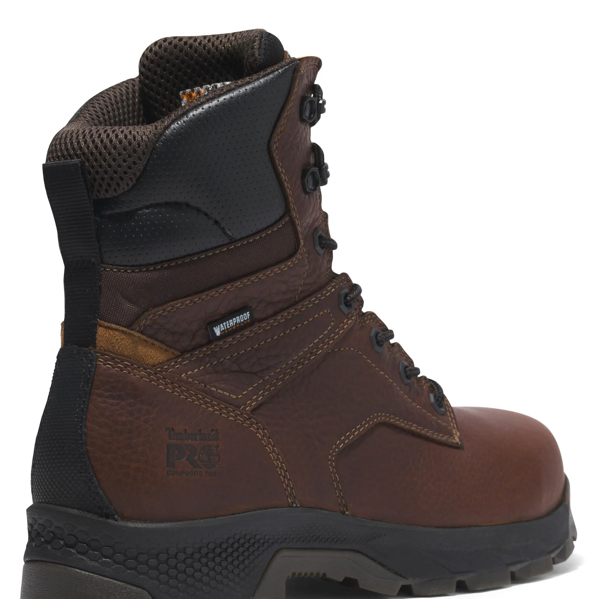 Titan Ev 8 Inch Composite-Toe Waterproof Work Boot Brown