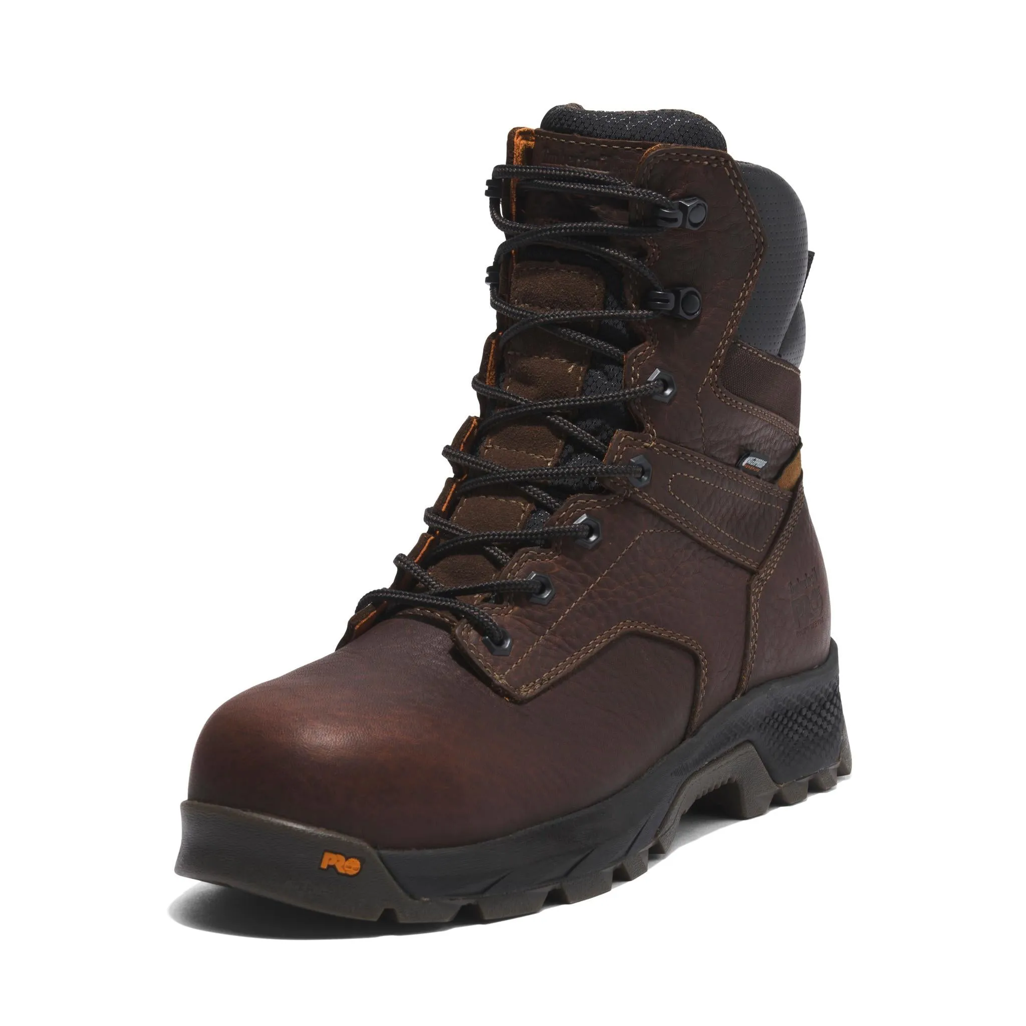 Titan Ev 8 Inch Composite-Toe Waterproof Work Boot Brown