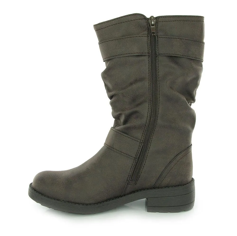 Trumble Brown Biker Boot