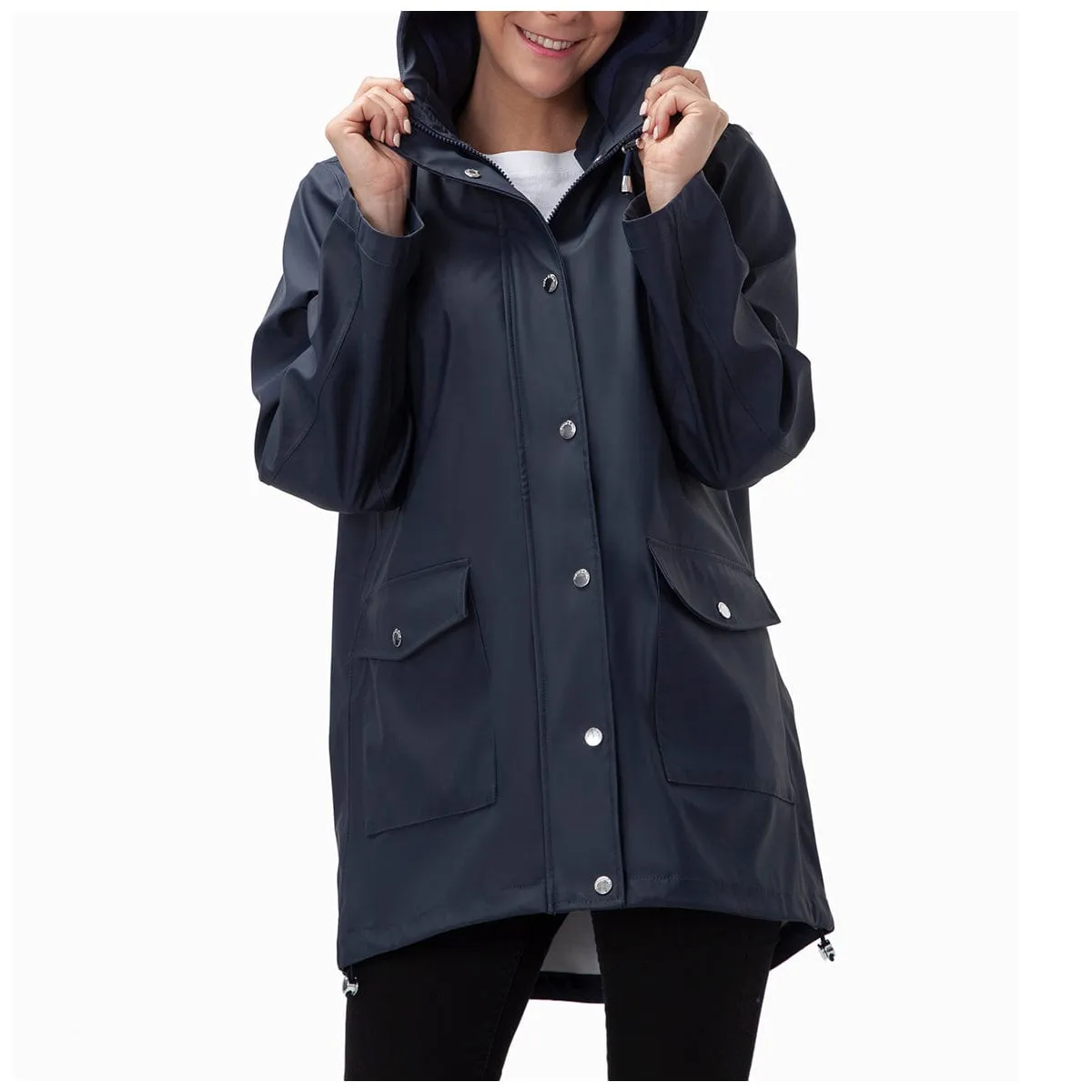 Women's Waterproof Rubber Slicker Rain Jacket