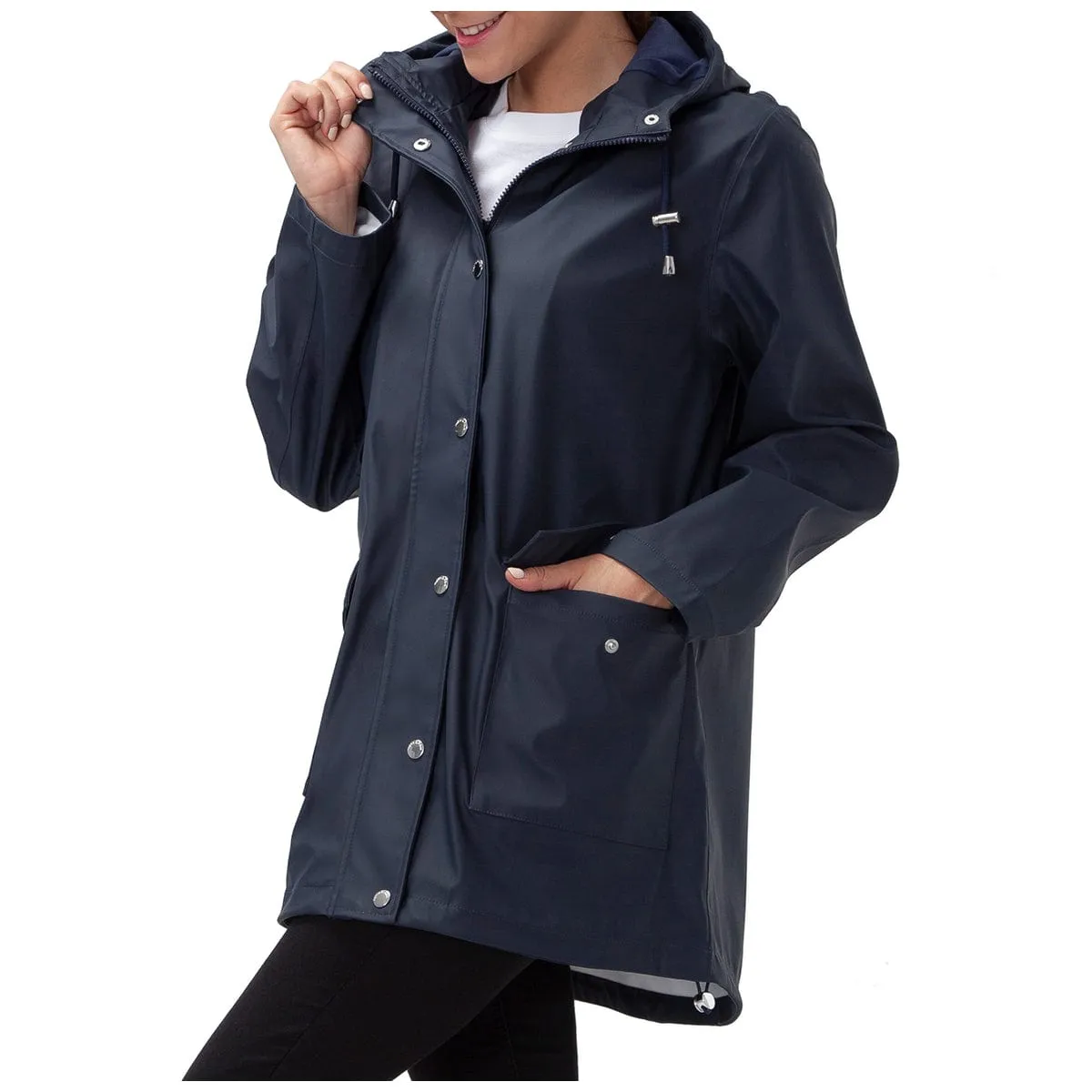 Women's Waterproof Rubber Slicker Rain Jacket