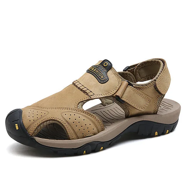 ZUNYU 2019 New Male Shoes Genuine Leather Men Sandals