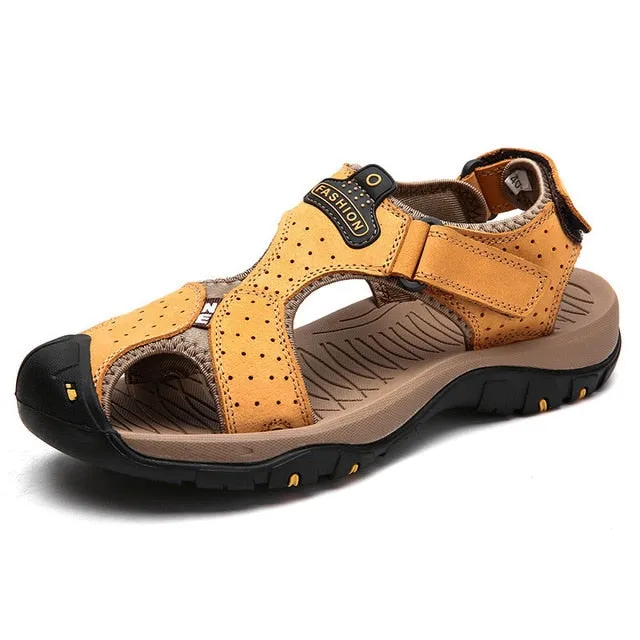 ZUNYU 2019 New Male Shoes Genuine Leather Men Sandals